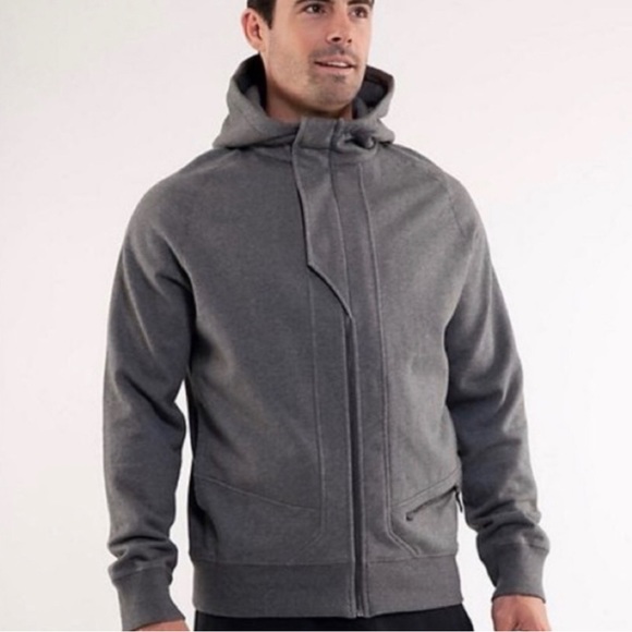 lululemon athletica Other - Lululemon Men’s Zip Up Houndstooth Deep Cove Hoodie Size XL